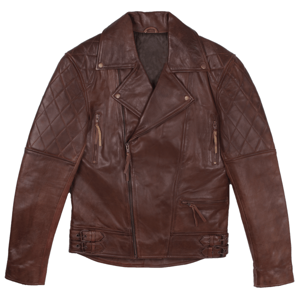 John Brown Quilted Men's Leather Jacket