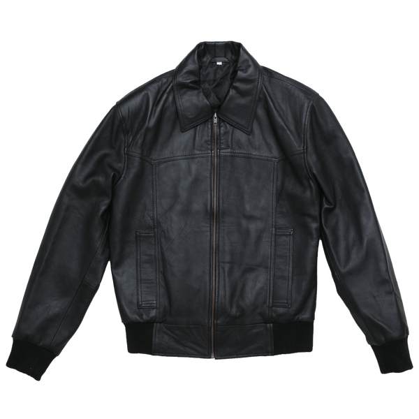 Fight Black Leather Jacket For Men