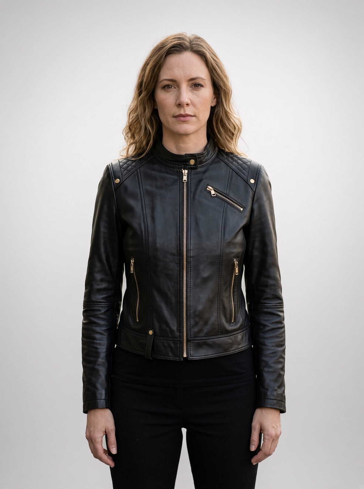Astra Edge Black Leather Jacket