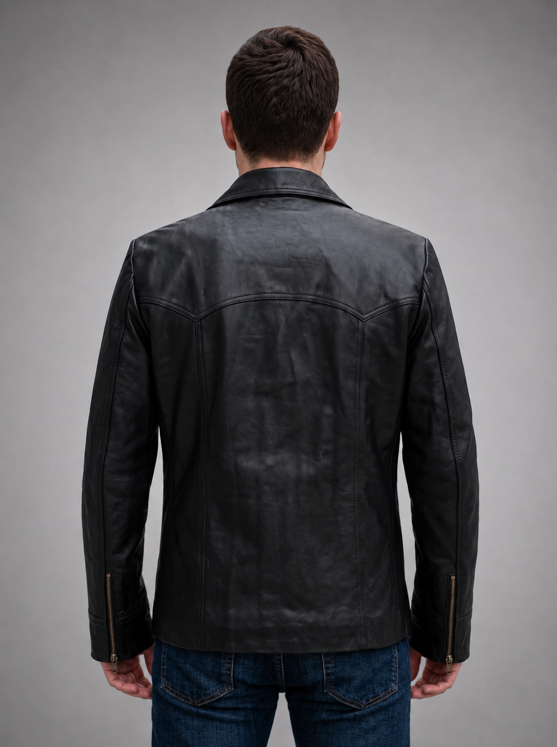 Killing Black Leather Jacket For Men