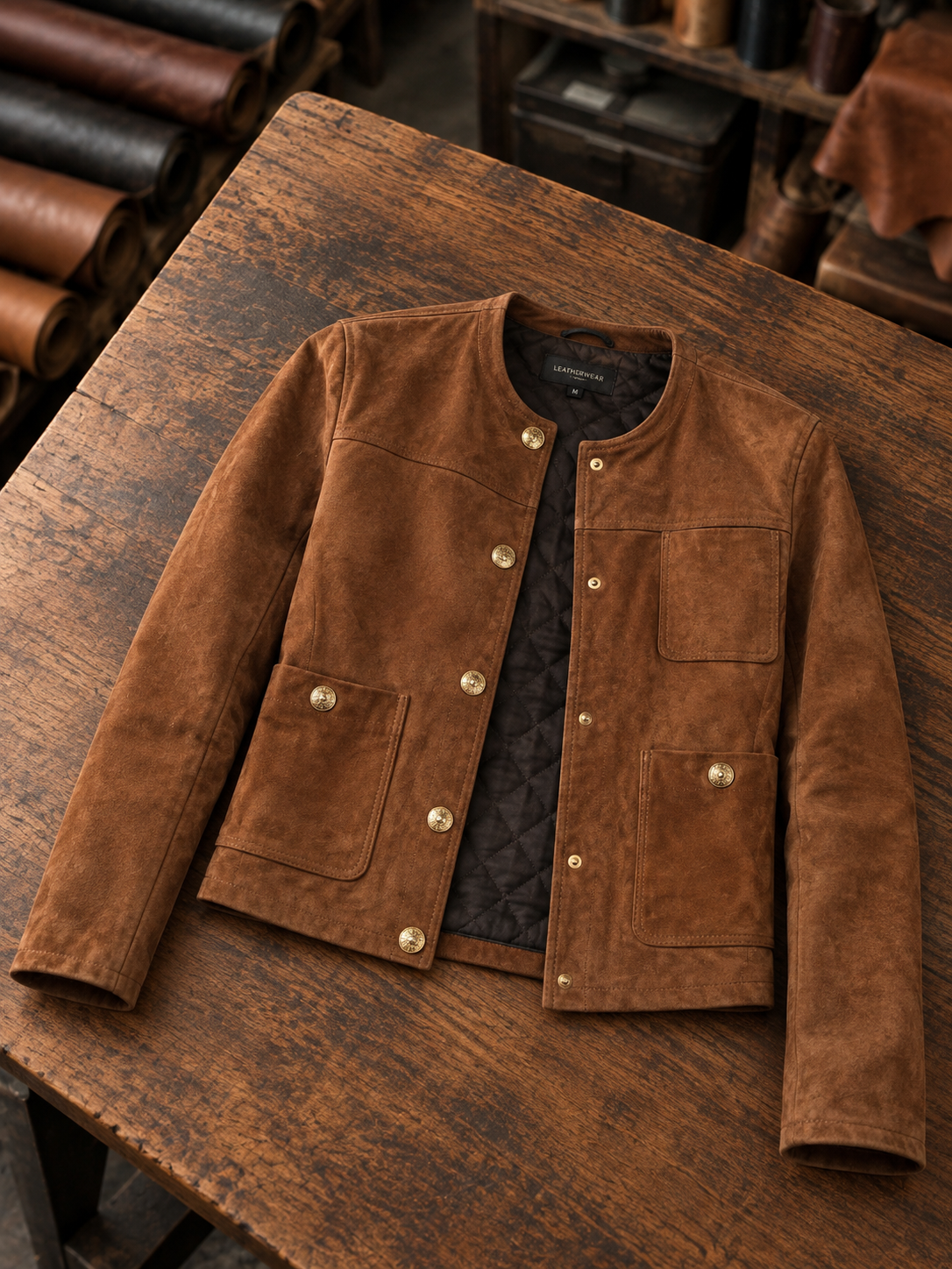 Savanna Sun Short Brown Jacket For Women