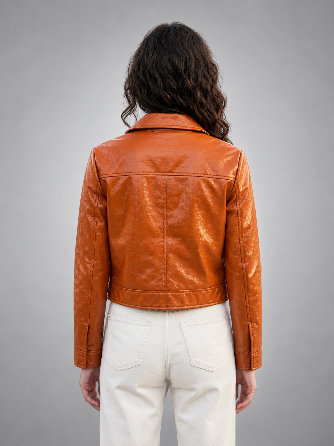 Women's Ten Brown Leather Jacket