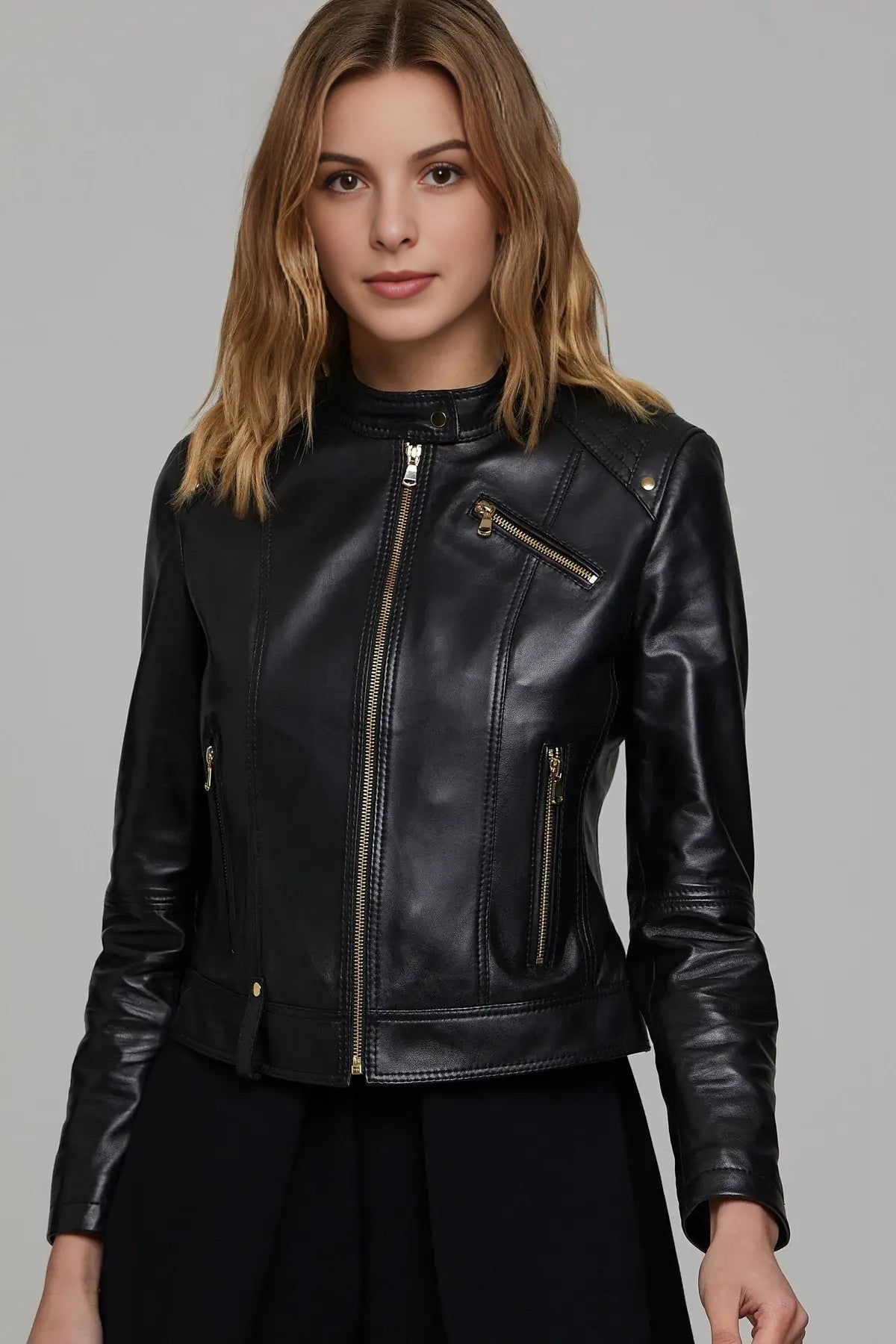 Astra Edge Black Leather Jacket