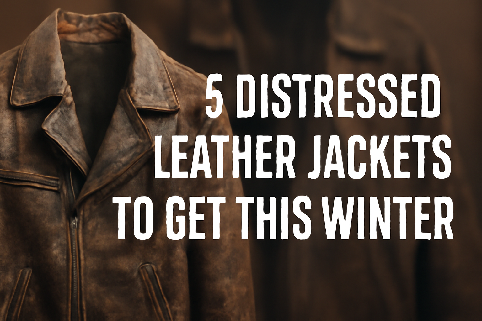 5 Distressed Leather Jackets to Get This Winter