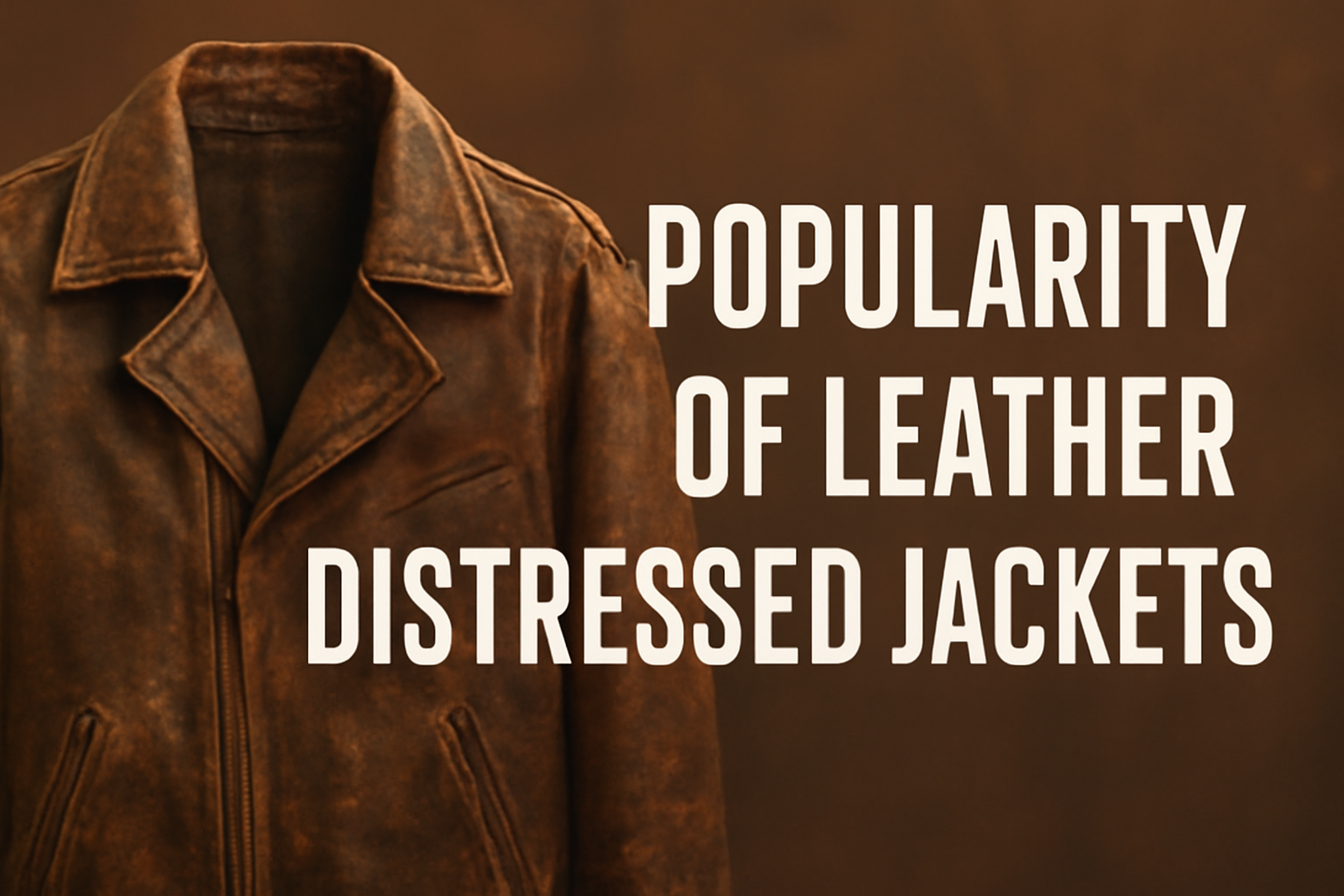 Popularity of Leather Distressed Jackets