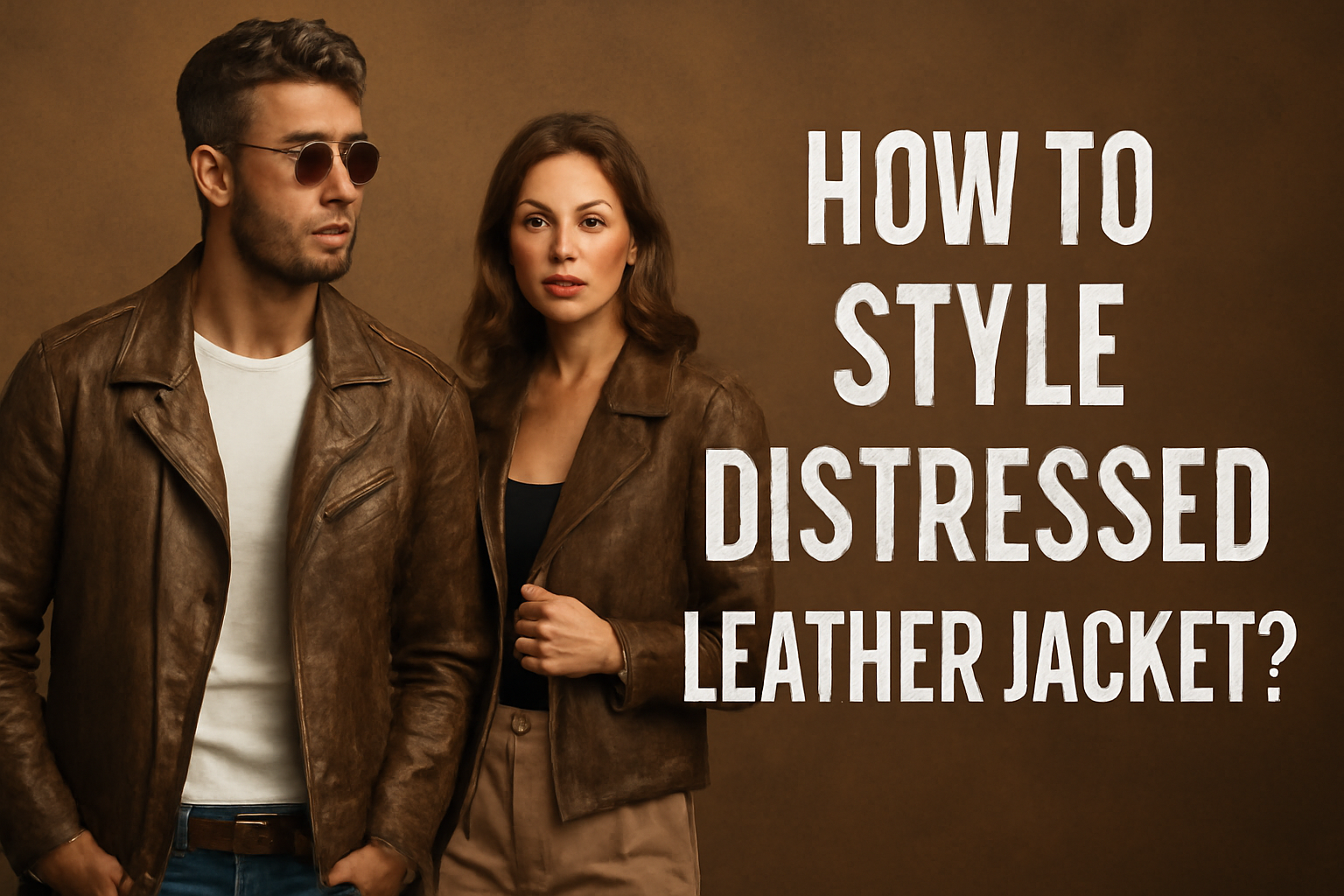 How to Style Distressed Leather Jacket?