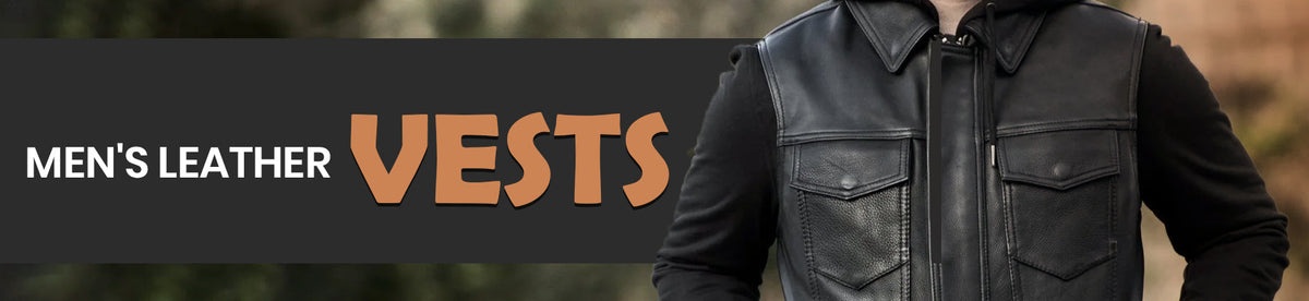 Men's Leather Vests