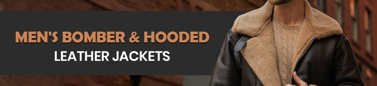 Men's Bomber & Hooded Leather Jacket