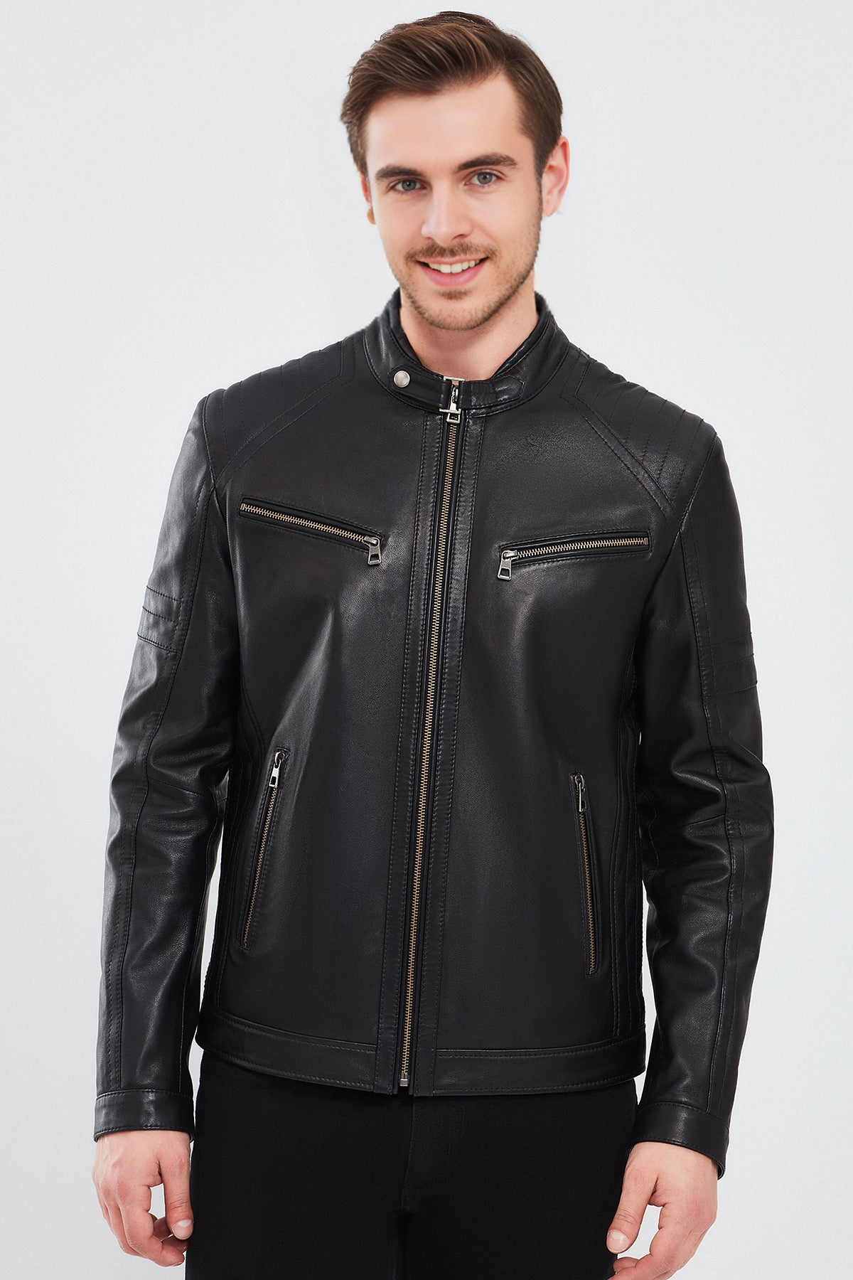 Paul Men’s Black Leather Jacket