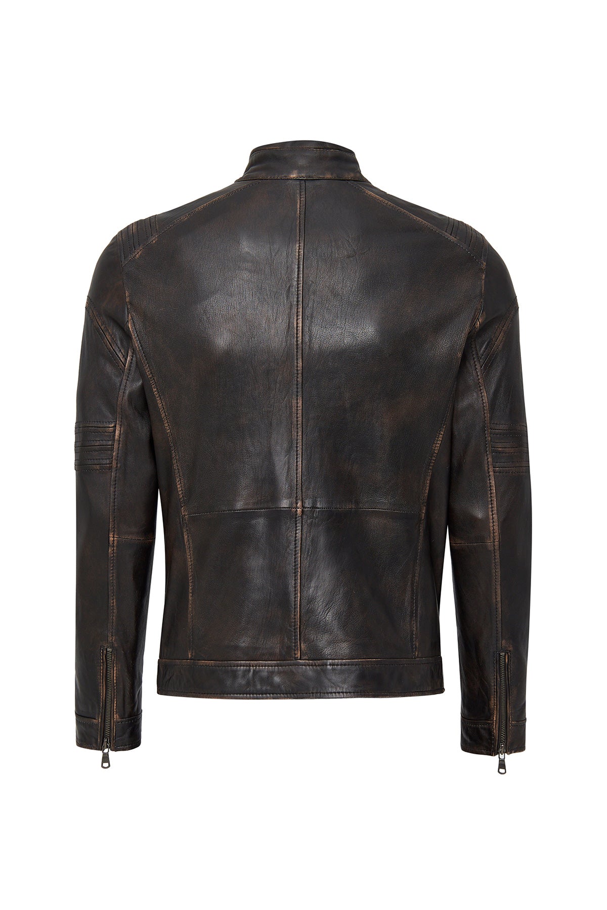 Kobe Men's Bronze Leather Jacket