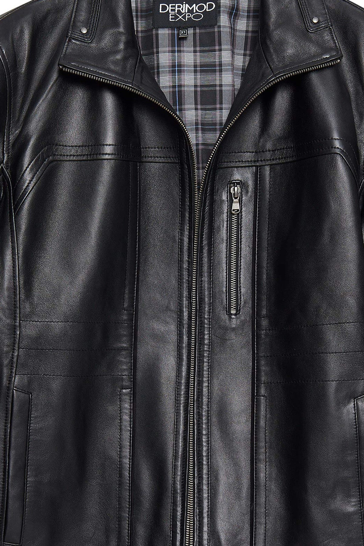 Bruno(Plus) Black Mens Leather Jacket