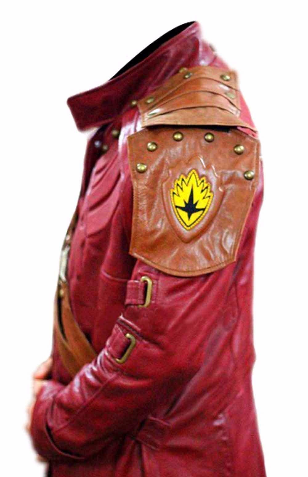 Galaxy Red Leather Coat For Men