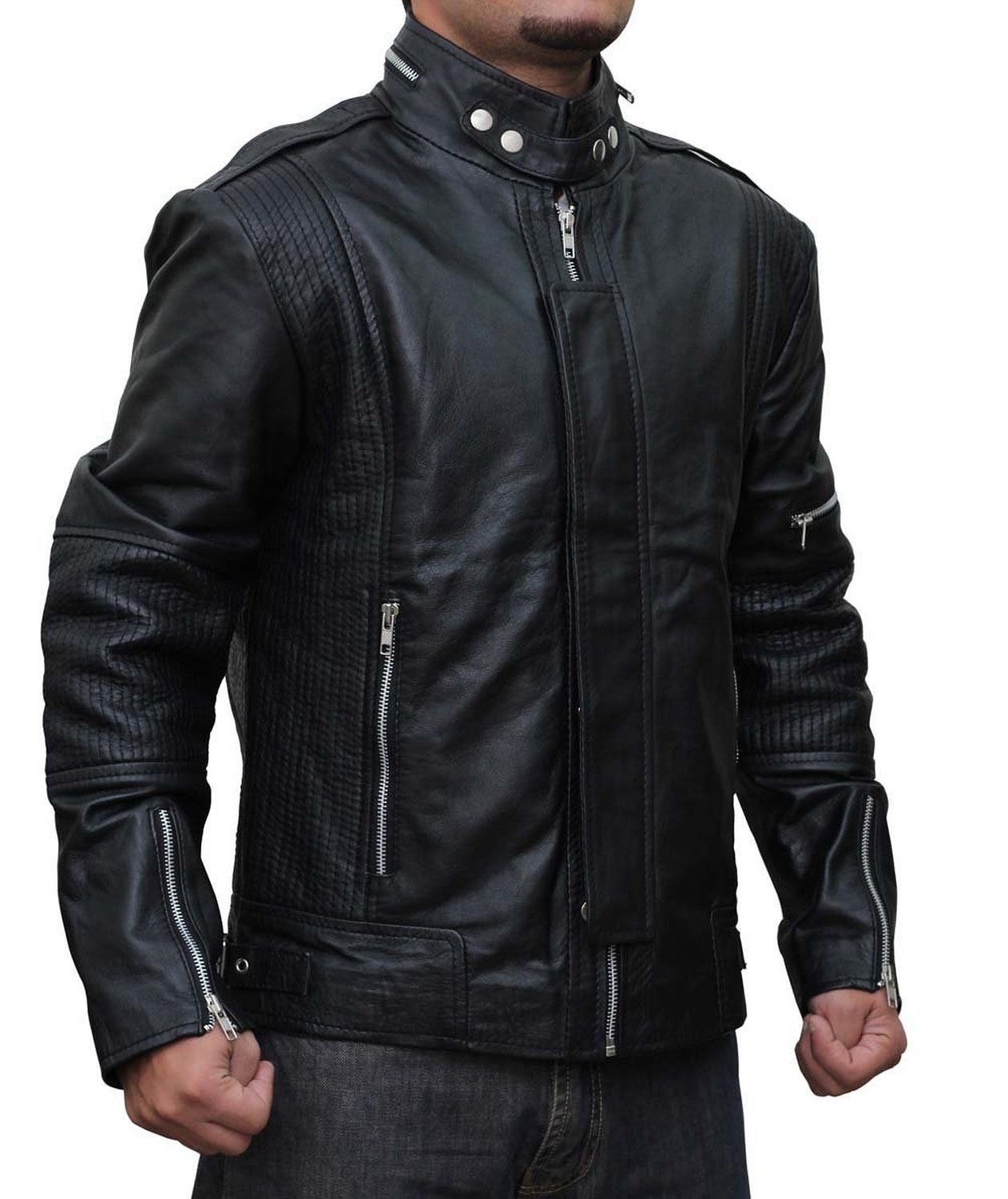 Daft Punk Black Stylish Leather Jacket For Men