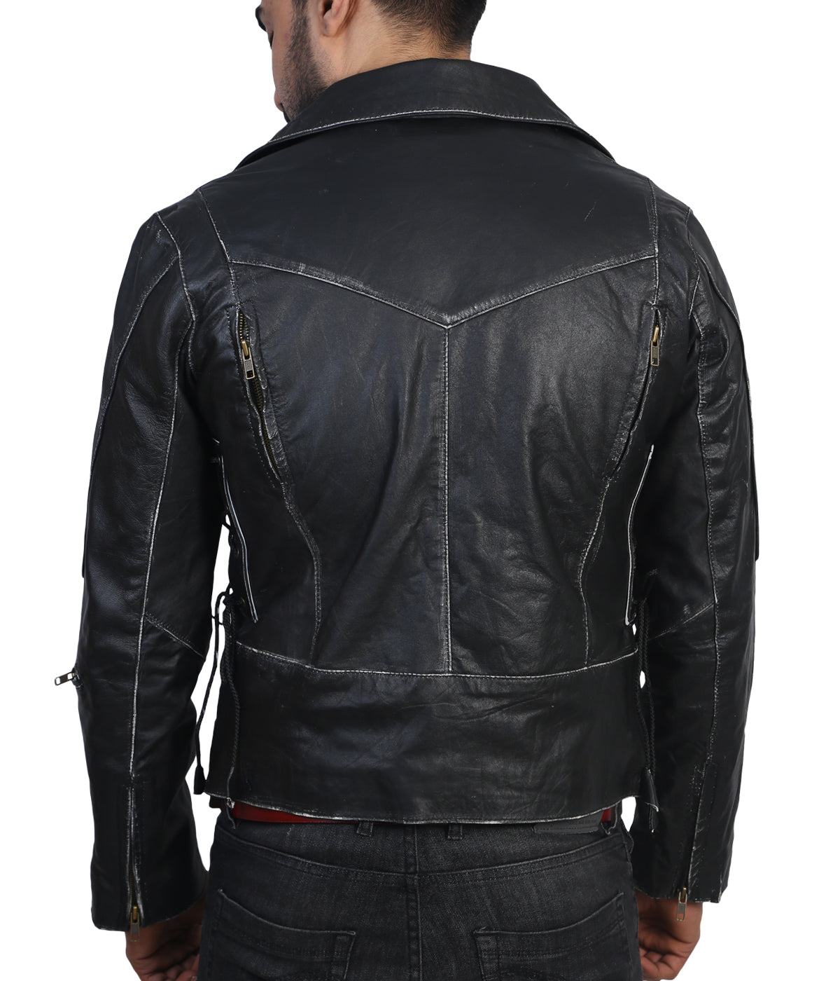 Brando Black Leather Jacket For Men