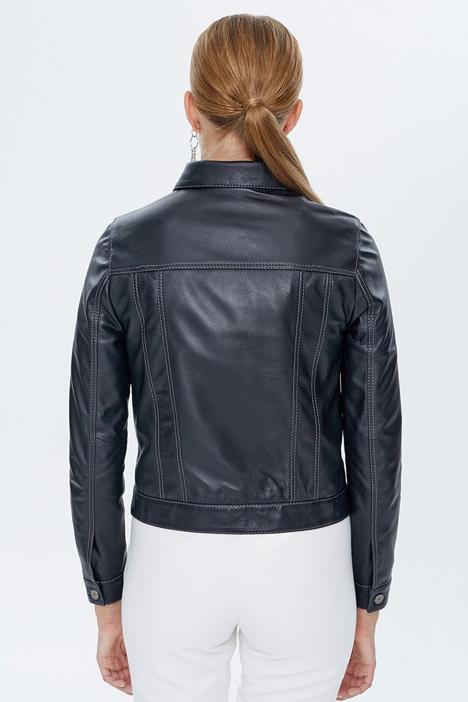 Black Kiss Jacket For Women