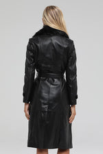 Black Brenda Long Coat For Women