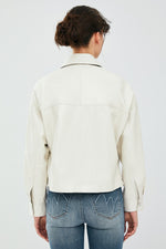 Chaser Box White Women Leather Jacket
