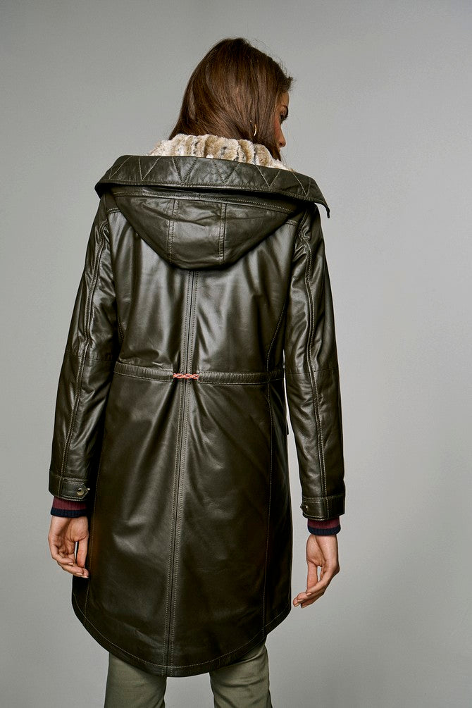 Green Valentina Coat For Women's