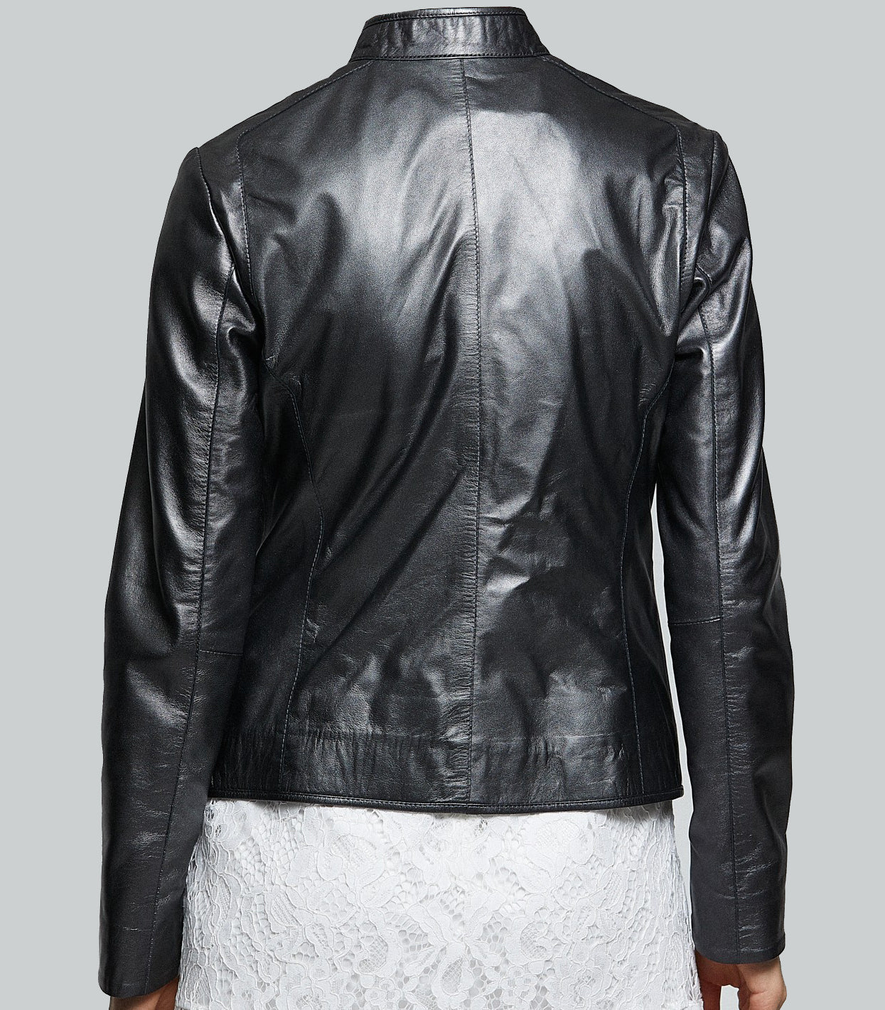 Black Lena Stylish Women's Leather Jacket