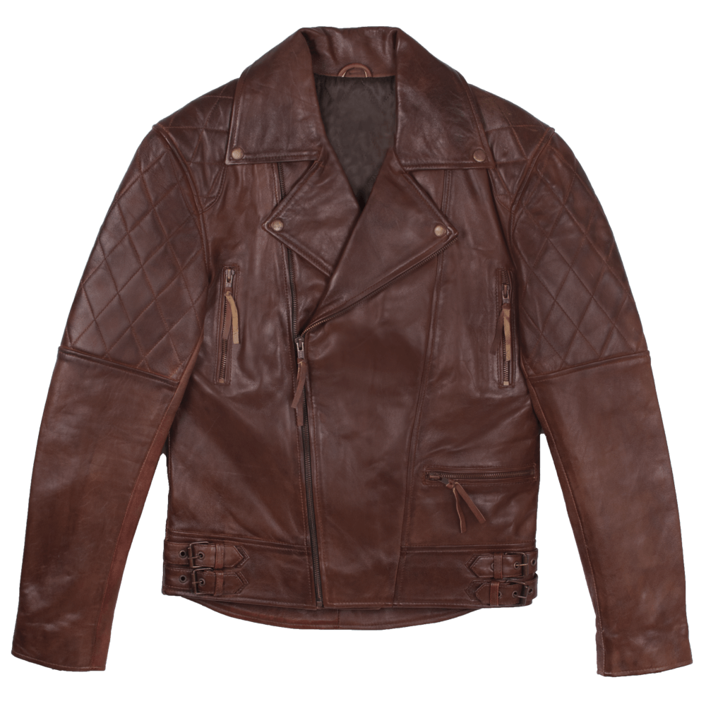 John Brown Quilted Men's Leather Jacket