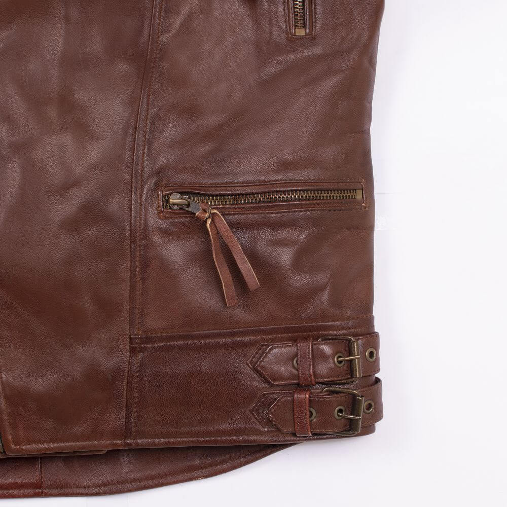 John Brown Quilted Men's Leather Jacket