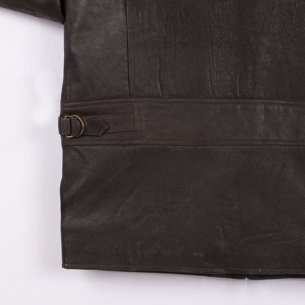 Men Brown Distressed Leather Jacket