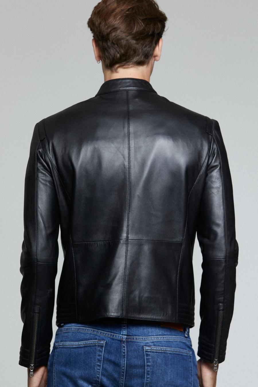 Sebastian Black stylish Leather jacket