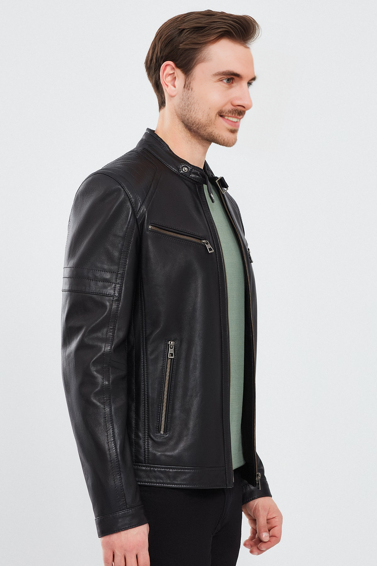 Paul Men’s Black Leather Jacket