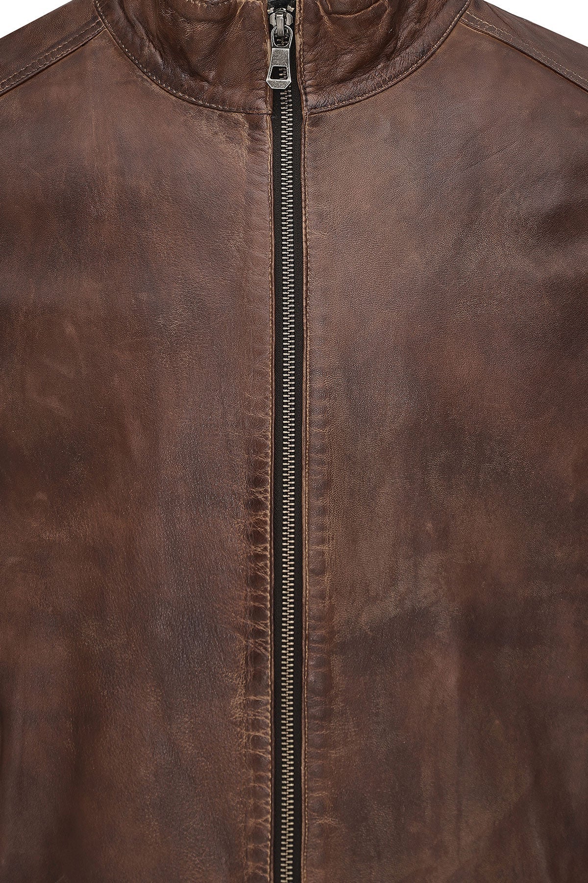 Mbappe Brown Men's Leather Jacket