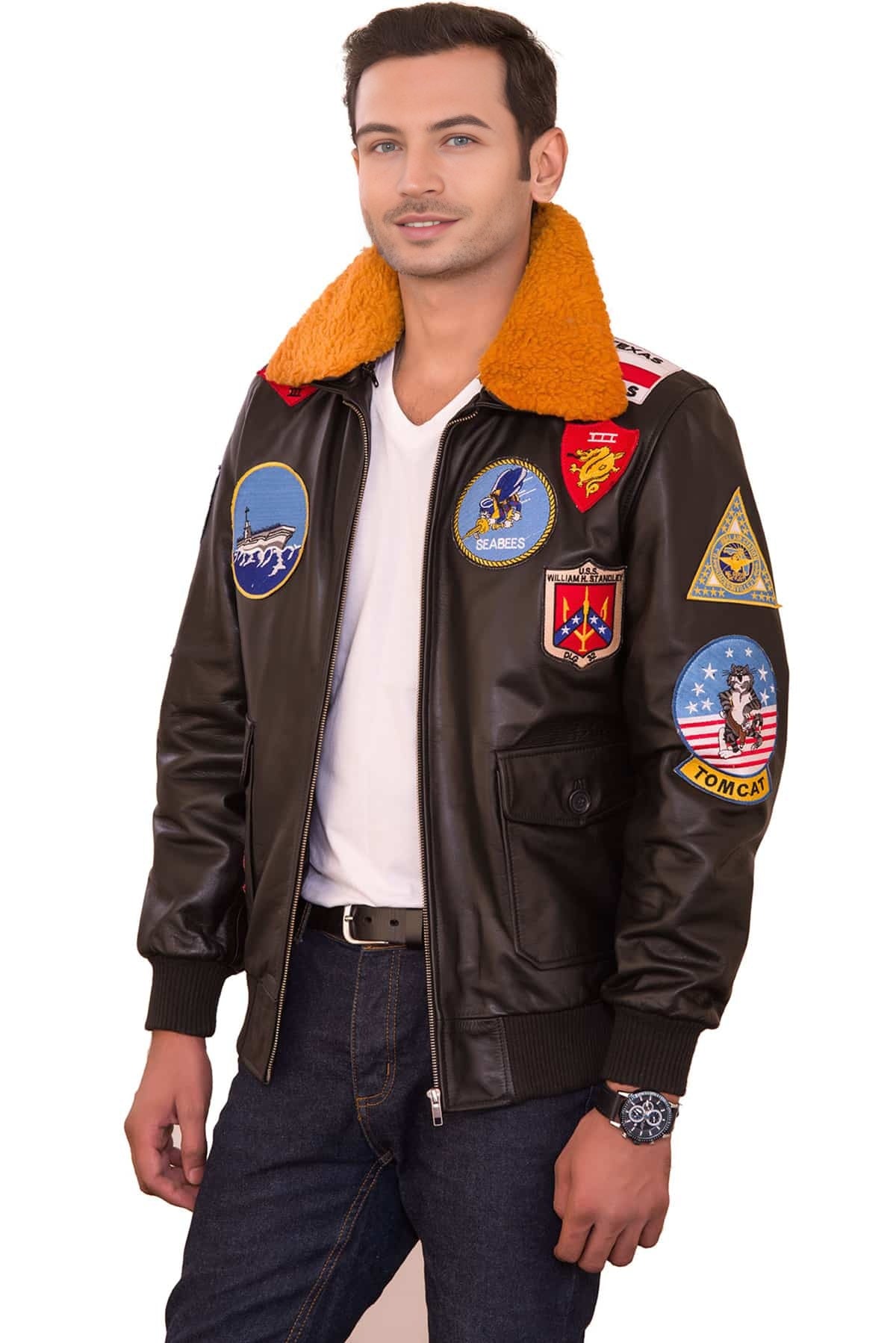 Francisco Dark Brown Leather Jacket For Men