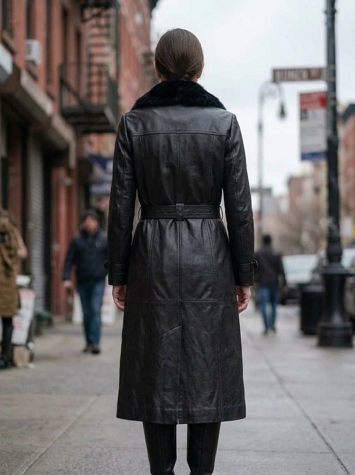 Alicia Double Breasted Plus Size Coat For Women