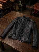 Amelia Black Leather Jacket For Women