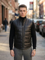 Anthony Vest Real Black Jacket For Men