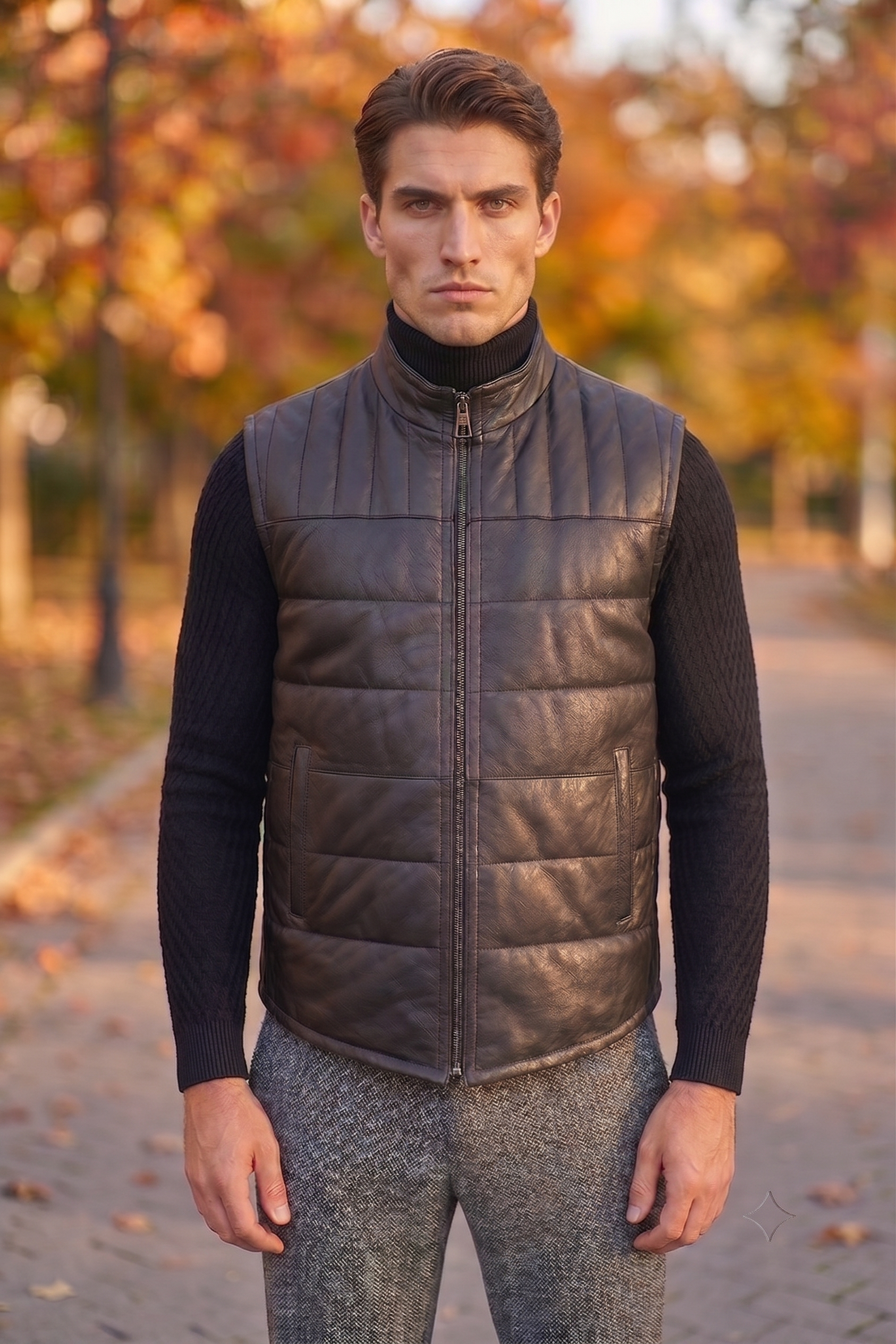 Anthony Vest Real Black Jacket For Men