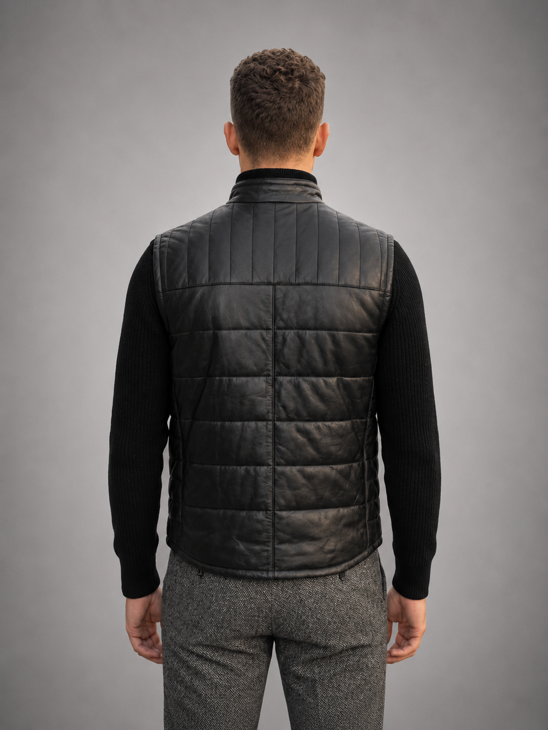 Anthony Vest Real Black Jacket For Men