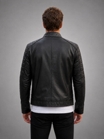 Antoni Black Leather Jacket For Men