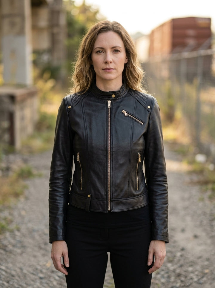 Astra Edge Black Leather Jacket