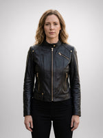 Astra Edge Black Leather Jacket