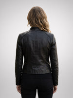 Astra Edge Black Leather Jacket