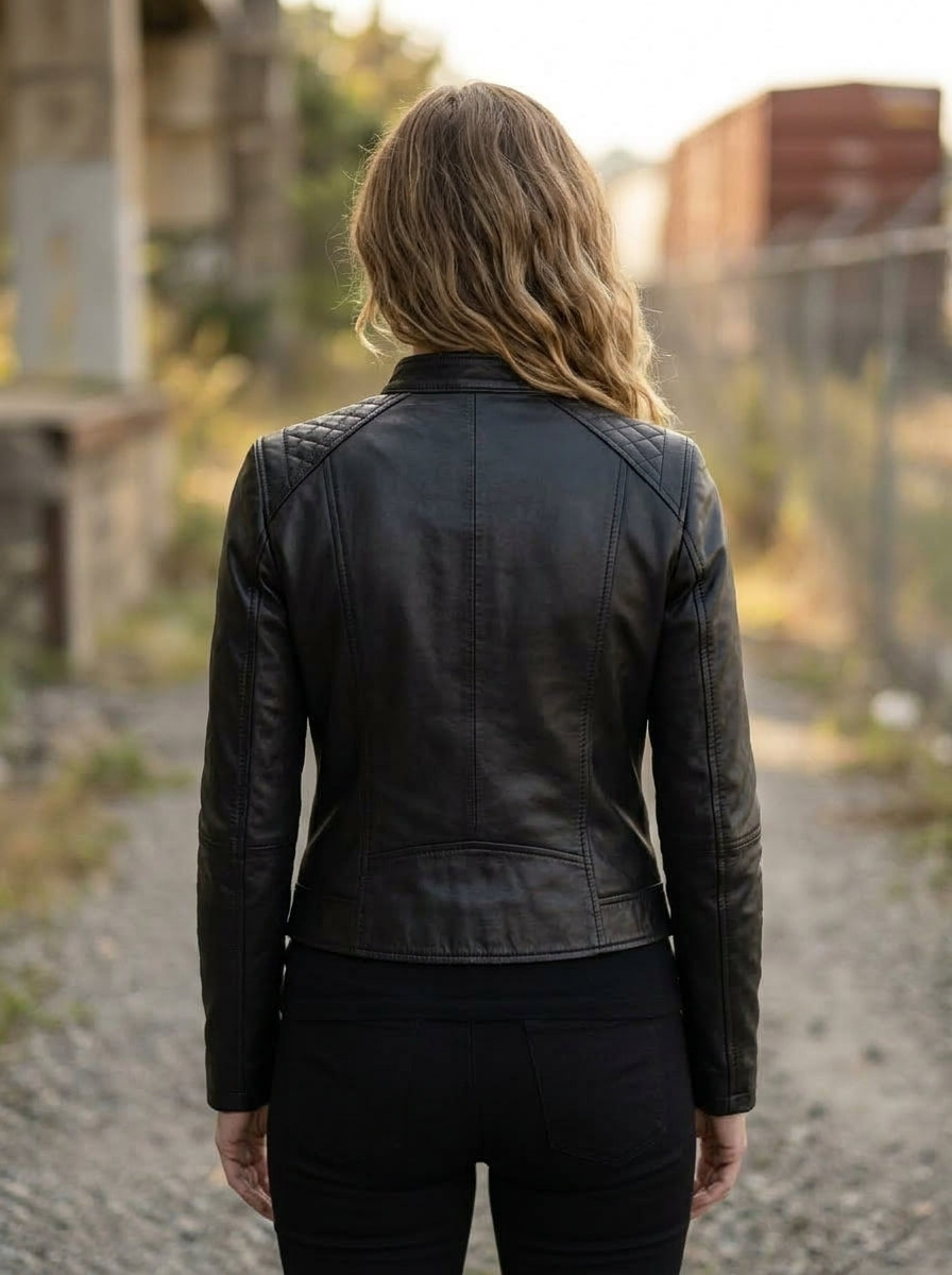 Astra Edge Black Leather Jacket