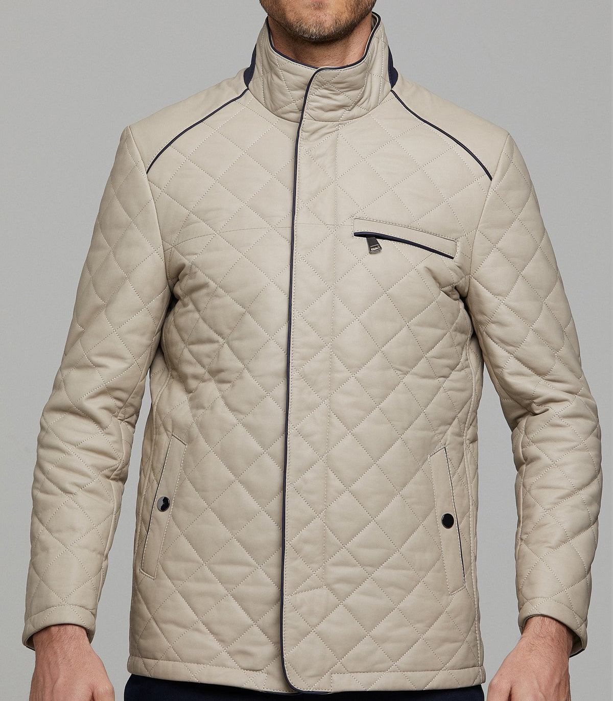 Beige Cambridge Stylish Jacket For Men