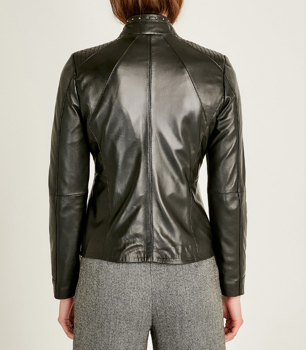 Black Grace Leather Jacket For Women