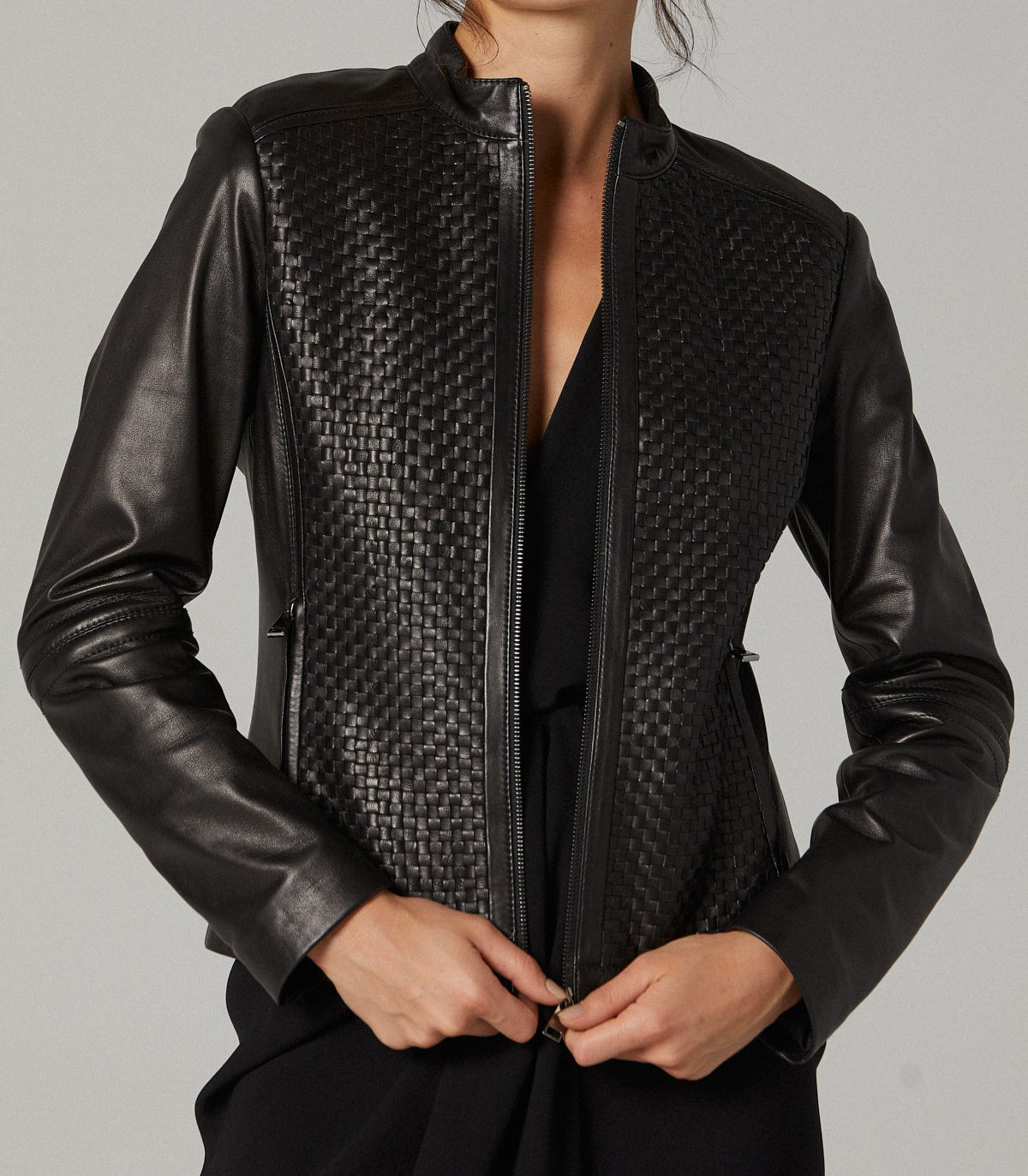 Scarlett Black Leather Jacket For Women