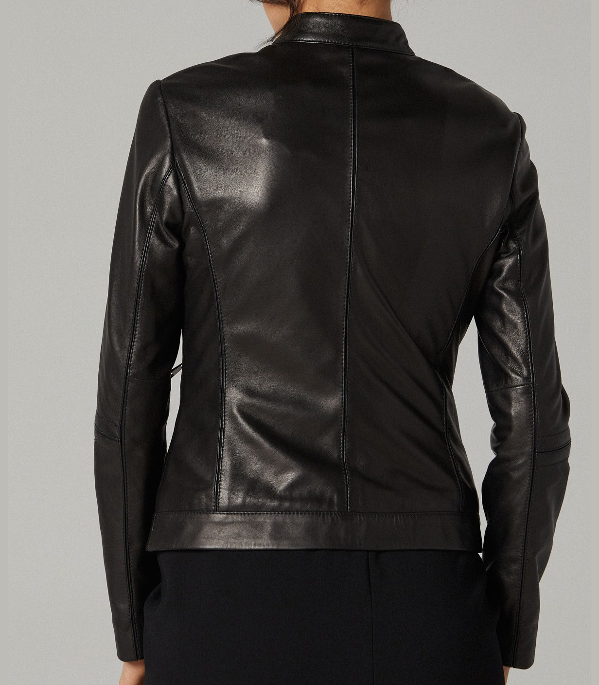 Scarlett Black Leather Jacket For Women