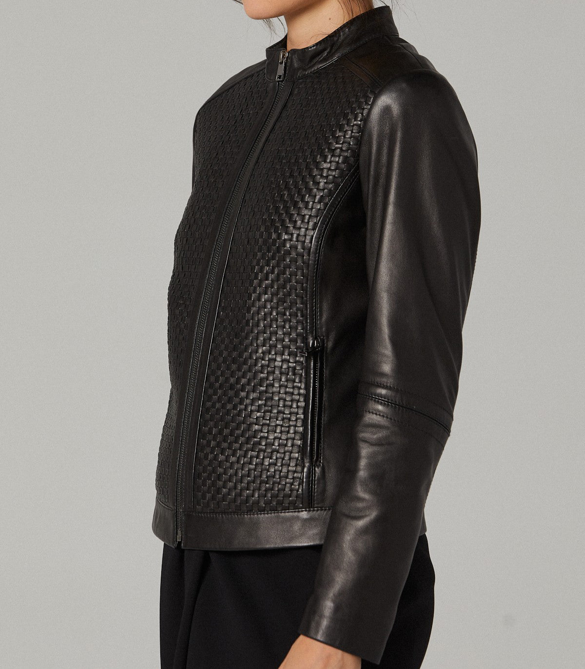 Scarlett Black Leather Jacket For Women