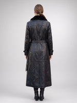 Black Brenda Long Coat For Women