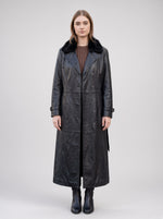 Black Brenda Long Coat For Women