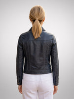 Black Kiss Jacket For Women