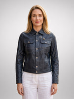 Black Kiss Jacket For Women