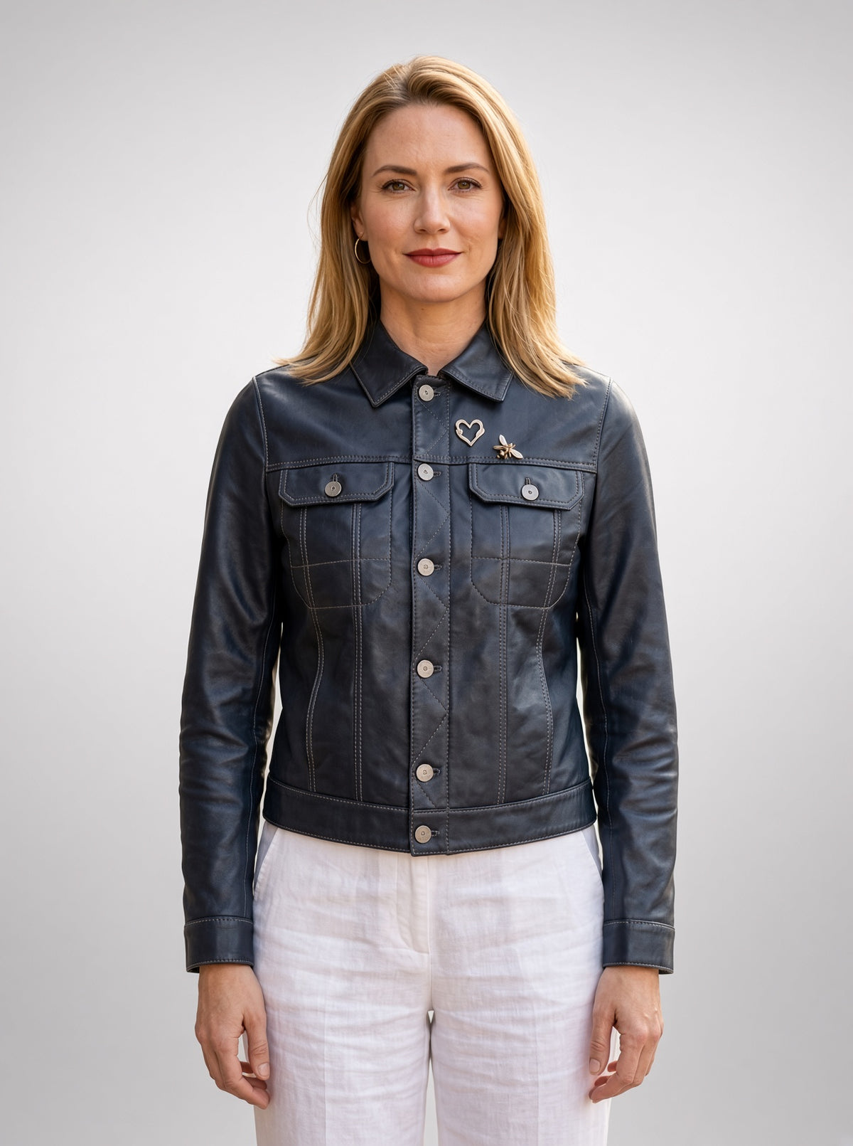 Black Kiss Jacket For Women